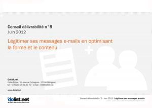 Conseil délivrabilité Dolist : forme et contenu de vos e-mails