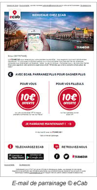 E-mail de parrainage © eCab