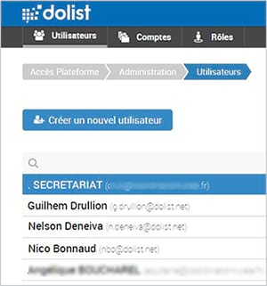 Nouvelle gestion des droits utilisateurs sur la plateforme Dolist-V8