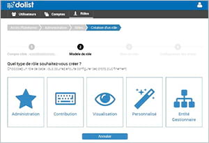 Nouvelle gestion des droits utilisateurs sur la plateforme Dolist-V8