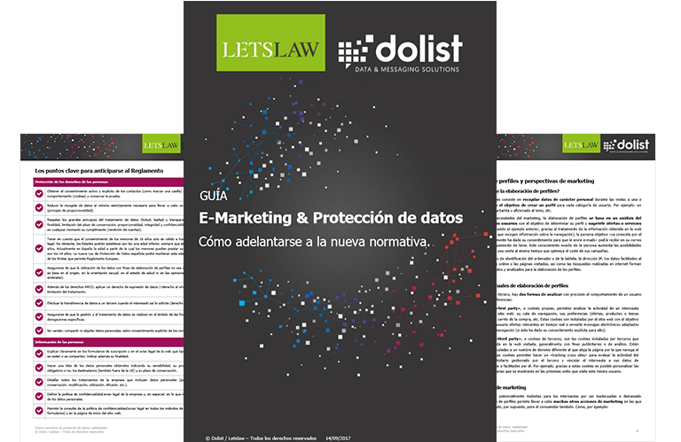 GUIA E-MARKETING, PROTECCIÓN DE DATOS Y RGPD