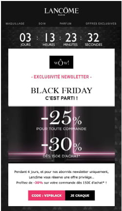 Lancôme E-mail interactif