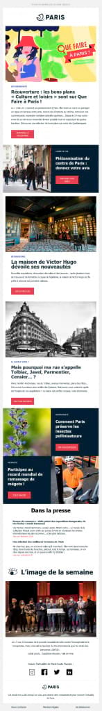 Newsletter La Ville de Paris